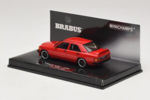 Mercedes Brabus 3.6S 190E W201 Röd Minichamps 1:43 437032600 Metall — bild 3 av 5