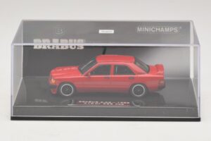 Mercedes Brabus 3.6S 190E W201 Röd Minichamps 1:43 437032600 Metall — bild 4 av 5