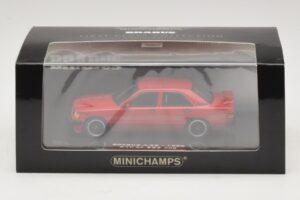 Mercedes Brabus 3.6S 190E W201 Röd Minichamps 1:43 437032600 Metall — bild 5 av 5