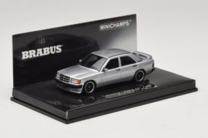 Mercedes Brabus 3.6S 190E W201 Silver Minichamps 1:43 437032604 Metall — bild 2 av 5
