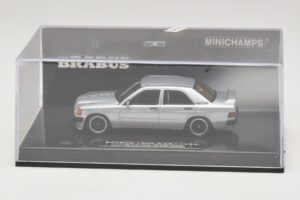 Mercedes Brabus 3.6S 190E W201 Silver Minichamps 1:43 437032604 Metall — bild 4 av 5