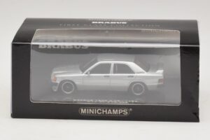 Mercedes Brabus 3.6S 190E W201 Silver Minichamps 1:43 437032604 Metall — bild 5 av 5