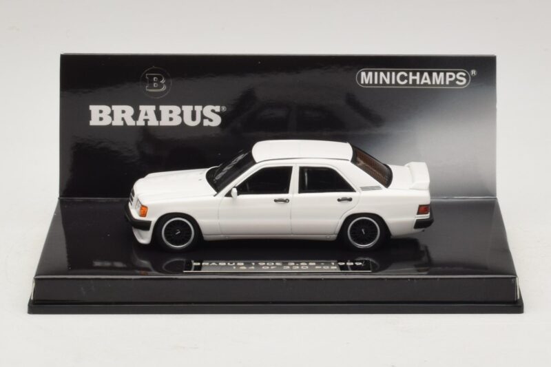 Mercedes Brabus 3.6S 190E W201 Vit Minichamps 1:43 437032602 Metall