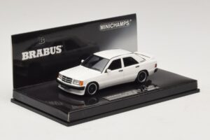 Mercedes Brabus 3.6S 190E W201 Vit Minichamps 1:43 437032602 Metall — bild 2 av 5