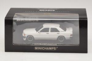 Mercedes Brabus 3.6S 190E W201 Vit Minichamps 1:43 437032602 Metall — bild 5 av 5