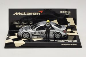Mercedes C203 DTM Team McLaren Mercedes MP4-98T Mika & Erja Hakkinen Lapland 17 April 2000 Minichamps 1:43 530984378-P1 Metal