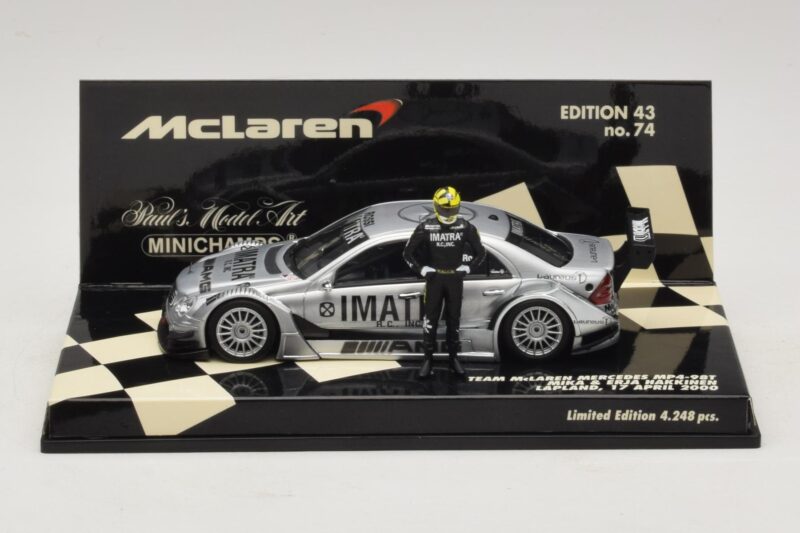 Mercedes C203 DTM Team McLaren Mercedes MP4-98T Mika & Erja Hakkinen Lapland 17 April 2000 Minichamps 1:43 530984378-P1 Metal