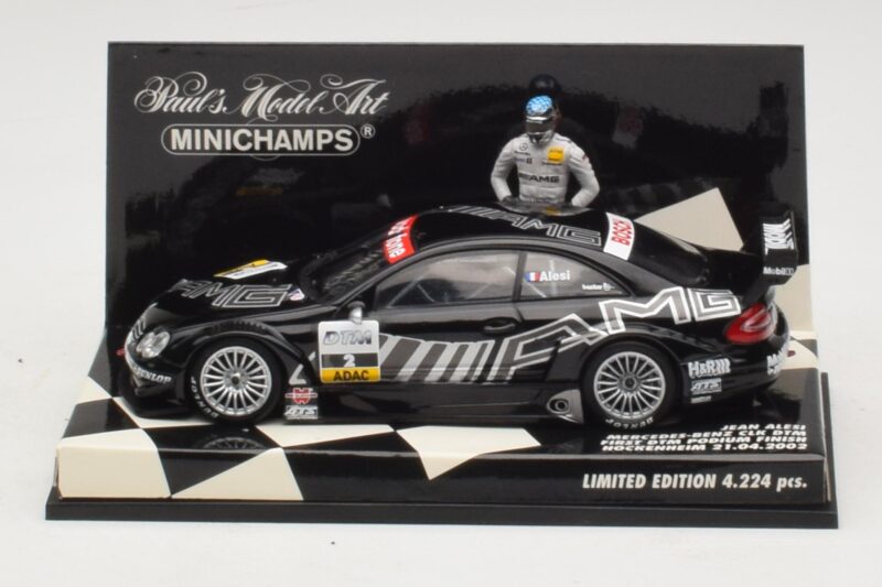 Mercedes CLK DTM #2 J. Alesi First DTM Podium Finish Hockenheim 2002 Minichamps 1:43 400023292 Metall