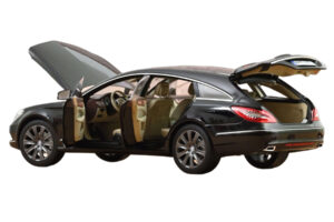 Mercedes CLS Shooting Brake X218 Obsidian Black Metallic Norev 1:18 183944 Metall — bild 2 av 3