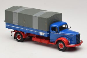 Mercedes L 315 Flakbil Blå Röd Minichamps 1:43 439034420 Metall — bild 4 av 6