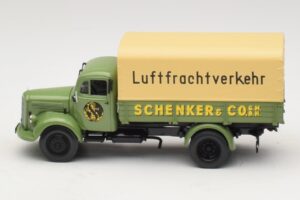 Mercedes L 3500 Flakbil Schenker Minichamps 1:43 439350028 Metall — bild 3 av 6