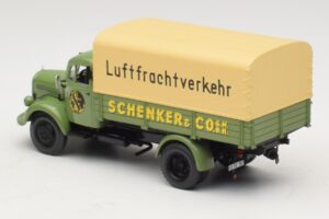 Mercedes L 3500 Flakbil Schenker Minichamps 1:43 439350028 Metall — bild 5 av 6