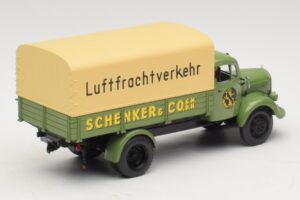 Mercedes L 3500 Flakbil Schenker Minichamps 1:43 439350028 Metall — bild 2 av 6