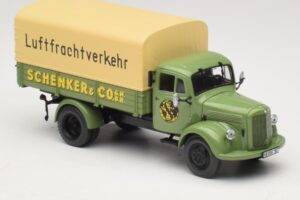 Mercedes L 3500 Flakbil Schenker Minichamps 1:43 439350028 Metall — bild 4 av 6