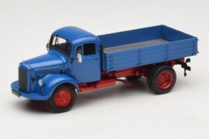 Mercedes L 3500 Tippbil Blå Röd Minichamps 1:43 439350004 Metall