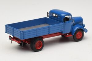 Mercedes L 3500 Tippbil Blå Röd Minichamps 1:43 439350004 Metall — bild 2 av 6