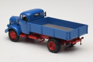 Mercedes L 3500 Tippbil Blå Röd Minichamps 1:43 439350004 Metall — bild 5 av 6