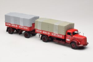 Mercedes L315 Pritschenzug Gustav Mauler Minichamps 1:43 499034720 Metall — bild 4 av 6