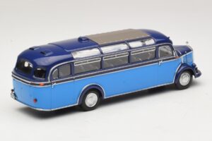 Mercedes O 3500 Buss Ljusblå Mörkblå Minichamps 1:43 439360011 Metall — bild 2 av 6