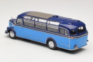 Mercedes O 3500 Buss Ljusblå Mörkblå Minichamps 1:43 439360011 Metall — bild 5 av 6