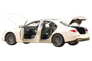 Mercedes S-Class W223 AMG Line Vit Norev 1:18 183807 Metall — bild 2 av 3