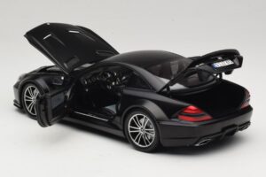Mercedes SL65 AMG R230 Black Series Matt Black Minichamps 1:18 100038121 Metall — bild 5 av 8
