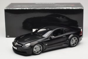 Mercedes SL65 AMG R230 Black Series Matt Black Minichamps 1:18 100038121 Metall — bild 8 av 8