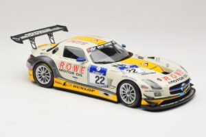 Mercedes SLS AMG GT3 #22 Graf / Jager Rowe Racing 24 Hours of Nurburgring 2013 Minichamps 1:18 151133122 Metall — bild 4 av 6