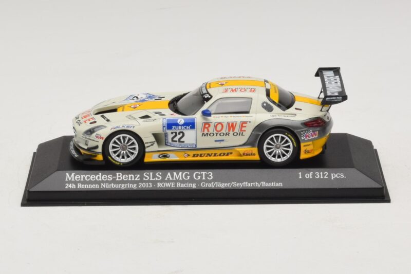 Mercedes SLS AMG GT3 #22 Rowe Racing Graf / Jager Nurburgring 24 Hours 2013 Minichamps 1:43 Mercedes SLS AMG GT3 #22 Rowe Racing Graf / Jager Nurburgring 24 Hours 2013 Minichamps 1:43 410133222 Metall
