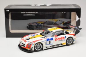 Mercedes SLS AMG GT3 #9 B. Schneider / J. Bleekemolen Black Falcon 24 Hours of Nurburgring Winner 2013 Minichamps 1:18 151133 — bild 6 av 6