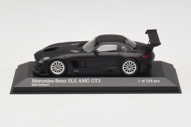 Mercedes SLS AMG GT3 Matt Svart Minichamps 1:43 Mercedes SLS AMG GT3 Matt Svart Minichamps 1:43 410113200 Metall
