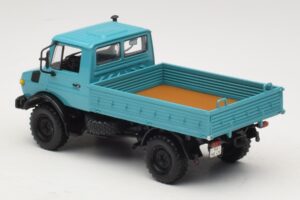 Mercedes Unimog 1300 L Flakbil Blå Minichamps 1:43 439033020 Metall — bild 5 av 6