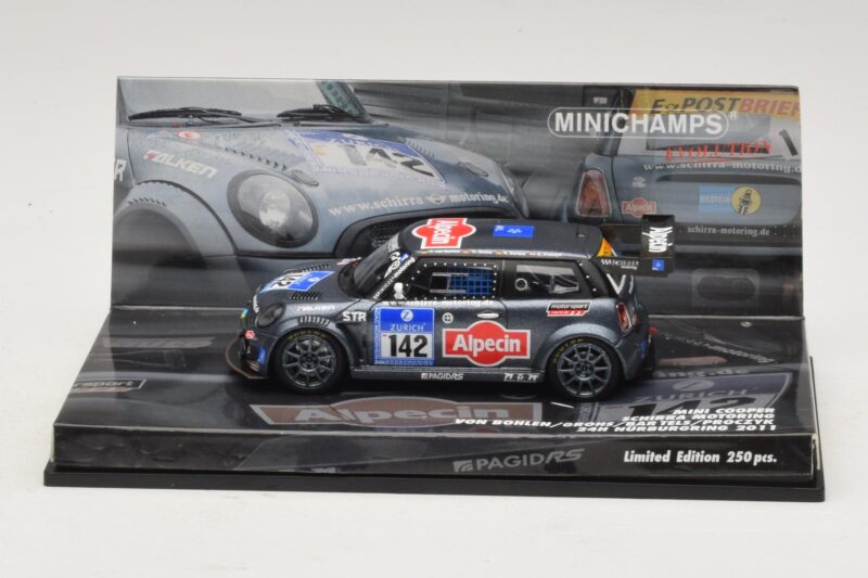 Mini Cooper #142 Von Bohlen / F. Grohs Schirra Motorsport Nurburgring 24 Hours 2011 Minichamps 1:43 43112142 Metall