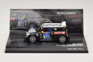 Mini Cooper Dörr Motorsport #139 Hahn / Holoch 24 Hours of Nürburgring 2011 Minichamps 1:43 Mini Cooper Dörr Motorsport #139 Hahn / Holoch 24 Hours of Nürburgring 2011 Minichamps 1:43 437112139 Metall