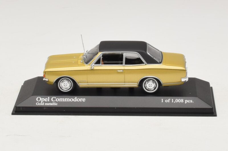 Opel Commodore A Guld Metallic Minichamps 1:43 430046165 Metall