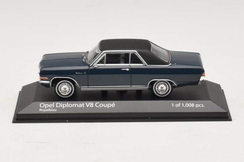 Opel Diplomat A V8 Coupe Mörkblå Minichamps 1:43 400048021 Metall