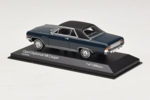 Opel Diplomat A V8 Coupe Mörkblå Minichamps 1:43 400048021 Metall — bild 3 av 4