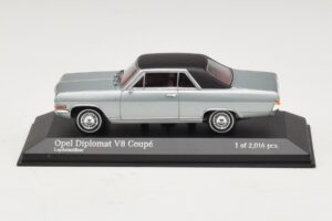 Opel Diplomat A V8 Coupe Silver Minichamps 1:43 400048020 Metall