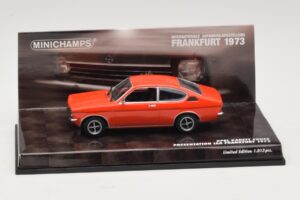 Opel Kadett C Coupé Presentation IAA Frankfurt Röd Minichamps 1:43 436045620 Metall