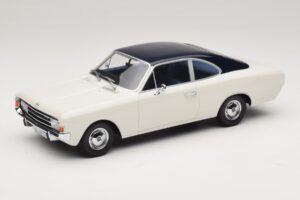 Opel Rekord C Coupé Vit Blå Minichamps 1:18 107047021 Resin
