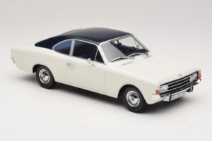 Opel Rekord C Coupé Vit Blå Minichamps 1:18 107047021 Resin — bild 4 av 6