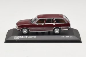 Opel Rekord D Caravan Röd Minichamps 1:43 400044012 Metall