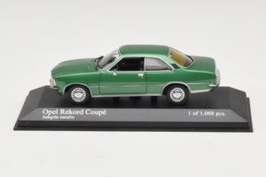Opel Rekord D Coupé Grön Metallic Minichamps 1:43 400044022 Metall