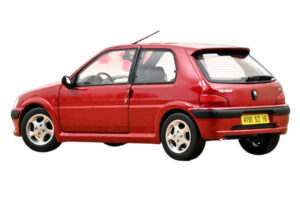 Peugeot 106 S16 Lucifer Red Norev 1:18 184921 Metall — bild 3 av 3