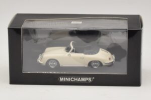 Porsche 356 B Cabriolet Elfenbensvit Minichamps 1:43 400064332 Metall — bild 4 av 4