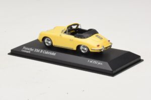 Porsche 356 B Cabriolet Gul Minichamps 1:43 400064334 Metall — bild 3 av 4