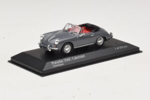 Porsche 356C Cabriolet Grå Minichamps 1:43 430062339 Metall — bild 2 av 4