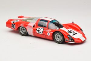 Porsche 906 LH Squadra Tartaruga #40 D. Spoerry / R. Steinemann 12 Hours of Sebring 1967 Minichamps 1:18 100676140 Metall — bild 6 av 8