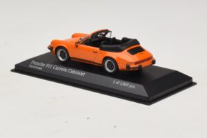Porsche 911 930 Carrera Cabriolet Orange Minichamps 1:43 430062038 Metall — bild 3 av 4