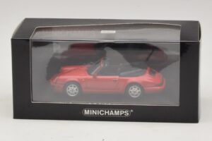 Porsche 911 964 Carrera 2 Cabriolet Röd Minichamps 1:43 430067330 Metall — bild 4 av 4